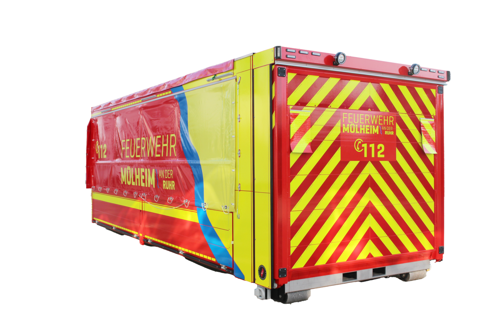 Abrollbehälter Logistik Feuerwehr Mülheim