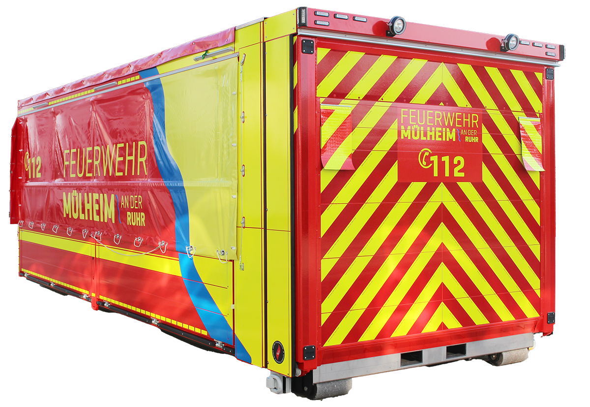 Abrollbehälter Feuerwehr